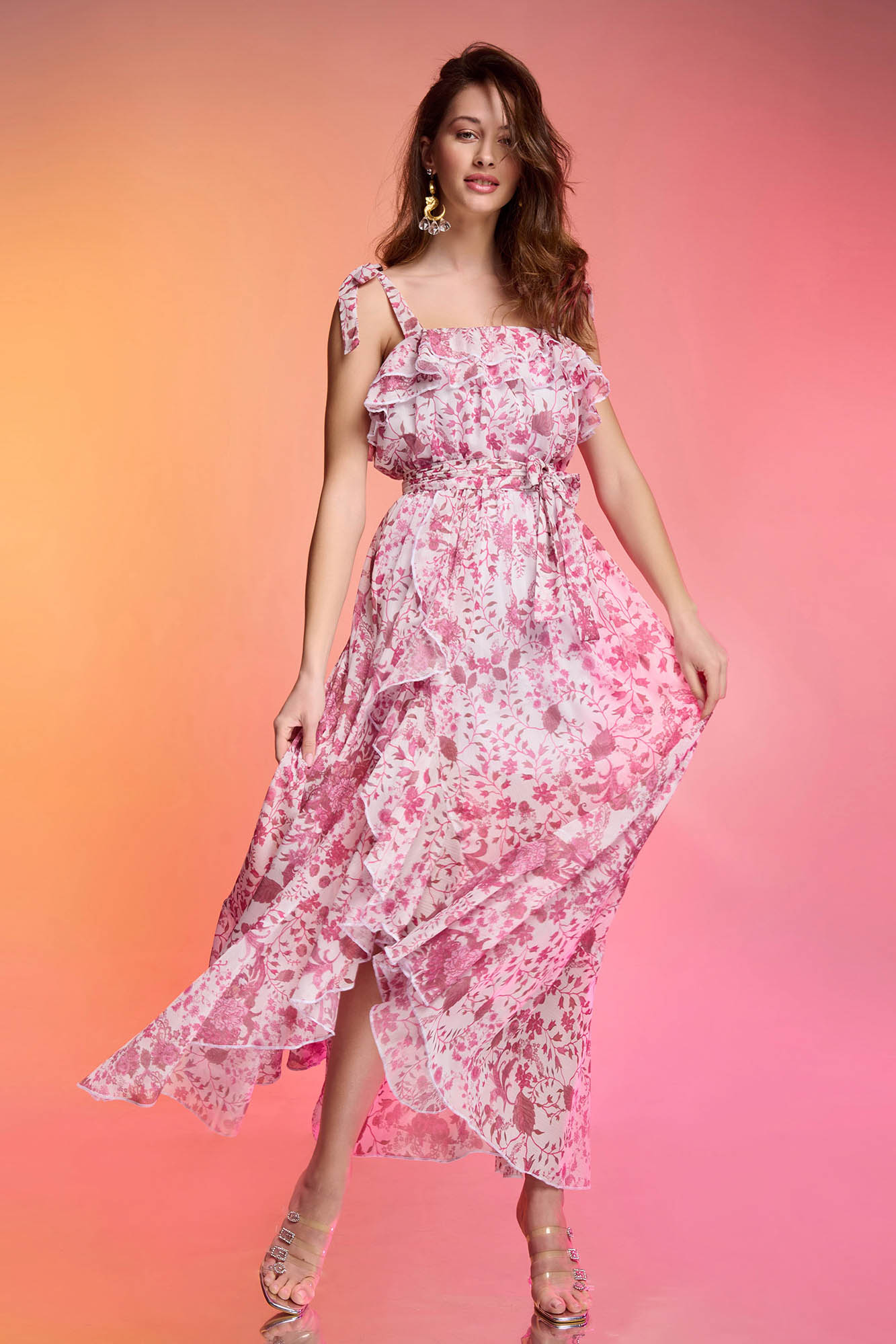 Sienna dress pink print